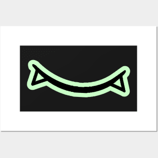 Cute Vamp Smile (mint green) Posters and Art